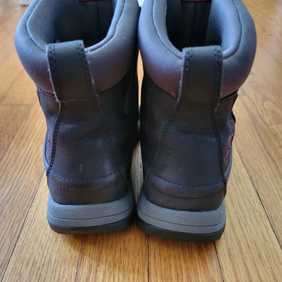 Timberland 7M Gray Waterproof Ankle Mudd Snow Boots Insulated Booties EasyDry Le - Picture 6 of 11